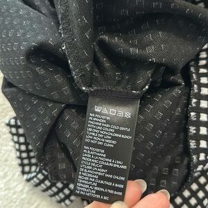 Pure + good black and white checkered pants